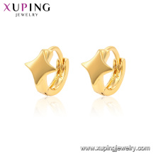 96588 xuping joyas 24k chapado en oro autoperforante aro Pendiente simple